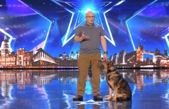 Heroic Police Dog And His Partner Perform A Magic Act Together Police dog performs a magic act on TV