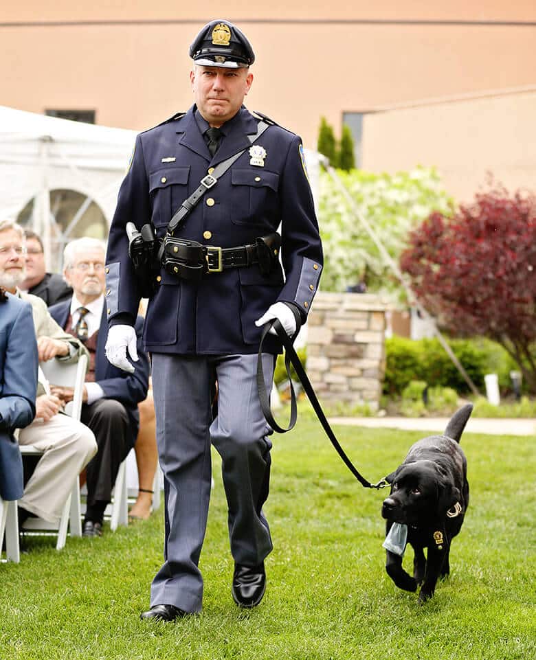 arson detector dog is the wedding ring bearer